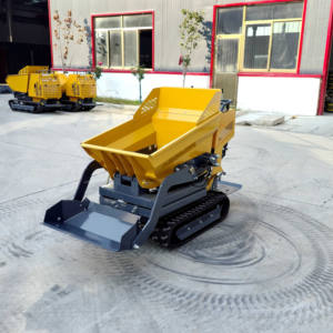 מיני-דאמפר זחלי עוצמתי 500 ק\\\"ג, משאית עפר קטנה עם העמסה עצמית, מונע בבנזין, לבנייה ולגינה - Product Image 1