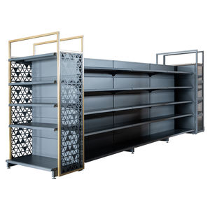 Estante <span class=keywords><strong>de</strong></span> Góndola Europeo Personalizado <span class=keywords><strong>de</strong></span> Fábrica, Diseñado para Supermercados y Tiendas <span class=keywords><strong>de</strong></span> Abarrotes, Estantes Usados en Venta - Product Image 4