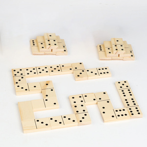 Juego de Dominó de Madera Maciza de 28 Piezas, Suministro de Fábrica Personalizable OEM ODM, Bloques de Construcción Educativos para Niños - Product Image 2