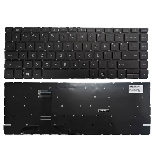 New US No Backlight Keyboard for HP ProBook 440 G8 ZHAN 66 PRO 14 G4 HSN-Q27C-Q31 Black Color Laptop Keyboard