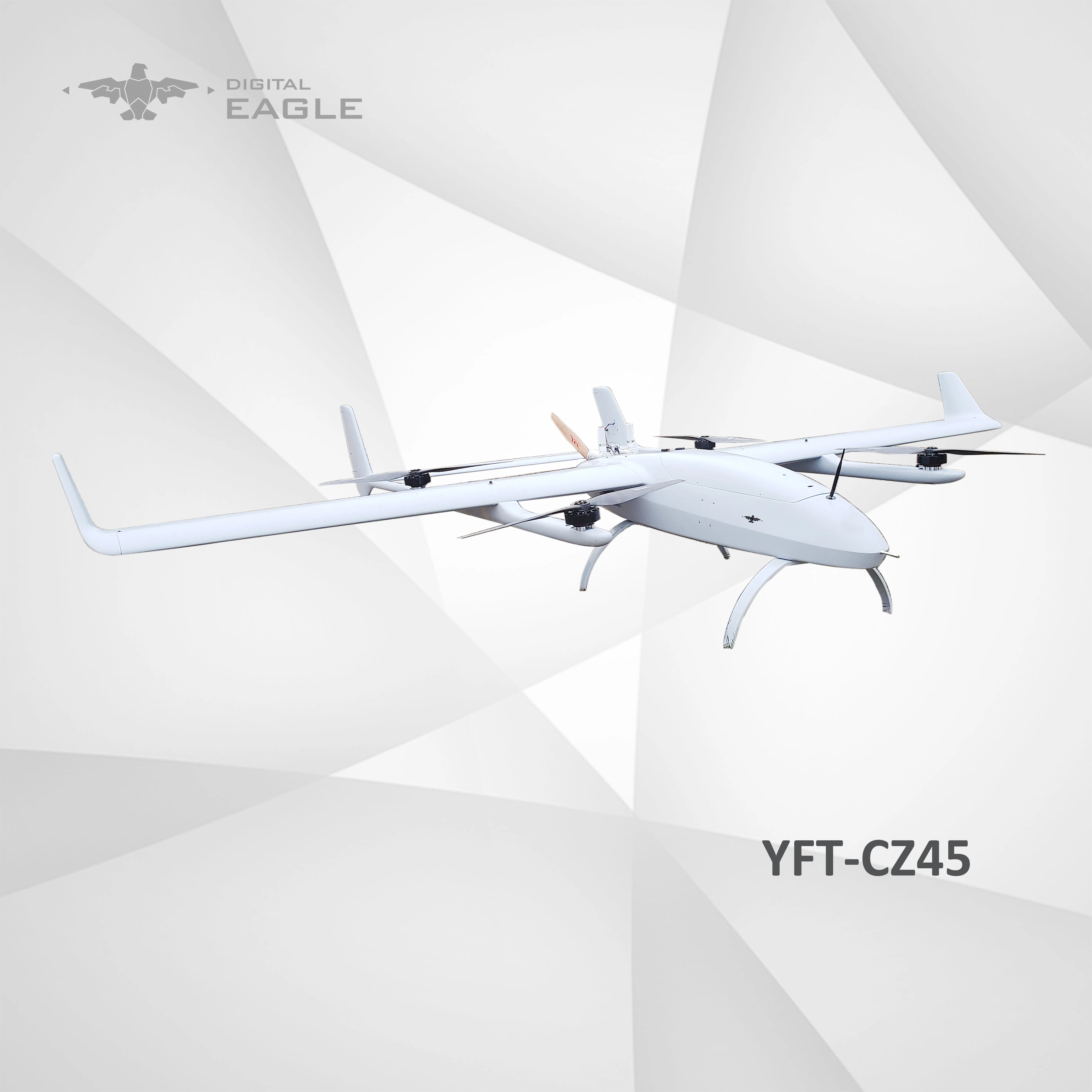 CZ45 الرقمية <span class=keywords><strong>النسر</strong></span> الثابتة الجناح UAV الهجين طويلة بدون طيار تطير باورلاين التفتيش