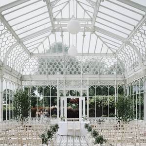 شرفة زفاف رومانسية من الحديد المطاوع مع سقف كريستالي ، مثالية لحفلات واستقبال الحديقة - Product Image 3