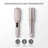Penjualan Terlaris 14 Temp Curler Iron, Pelurus Rambut Aluminium Ion Negatif, Layar Digital Mati Otomatis 30 Menit untuk Rumah Tangga