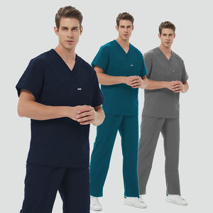 Robe chirurgicale renforcée en usine personnalisable pour hommes Vêtements de travail de médecin pour pharmacie Uniformes hospitaliers du personnel infirmier - Product Image 1