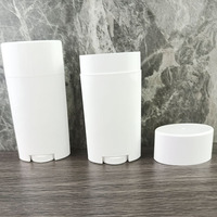 Vide 75g Blanc Bleu Noir Ovale En Plastique Déodorant Bâtons Bouteille Mini Portable Déodorant Conteneur