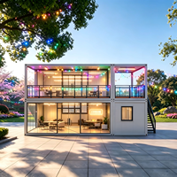 Casa Contenedor Prefabricada Moderna Personalizable, Villa Móvil y Oficina Modular para Dormitorio en Obras de Construcción