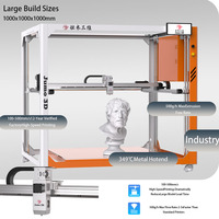 Imprimante 3D FDM grand format 1000 mm, imprimante 3D industrielle haute vitesse JUMO 500 mm/s pour les moules de pare-chocs et de carrosserie automobiles
