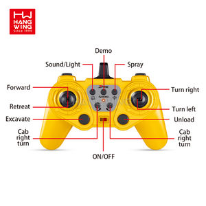Hw 11ch rc סימולציה זחילה חופר צעצועים צעצוע 1:18 בנייה משאית 2.4g מעקב הנדסי חפר כלי רכב מתנות - Product Image 6