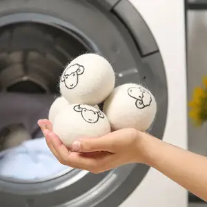 Best Selling Products 2024 New Trending In USA Private Label Organic Wool Dryer Balls For Laundry Washing Machine