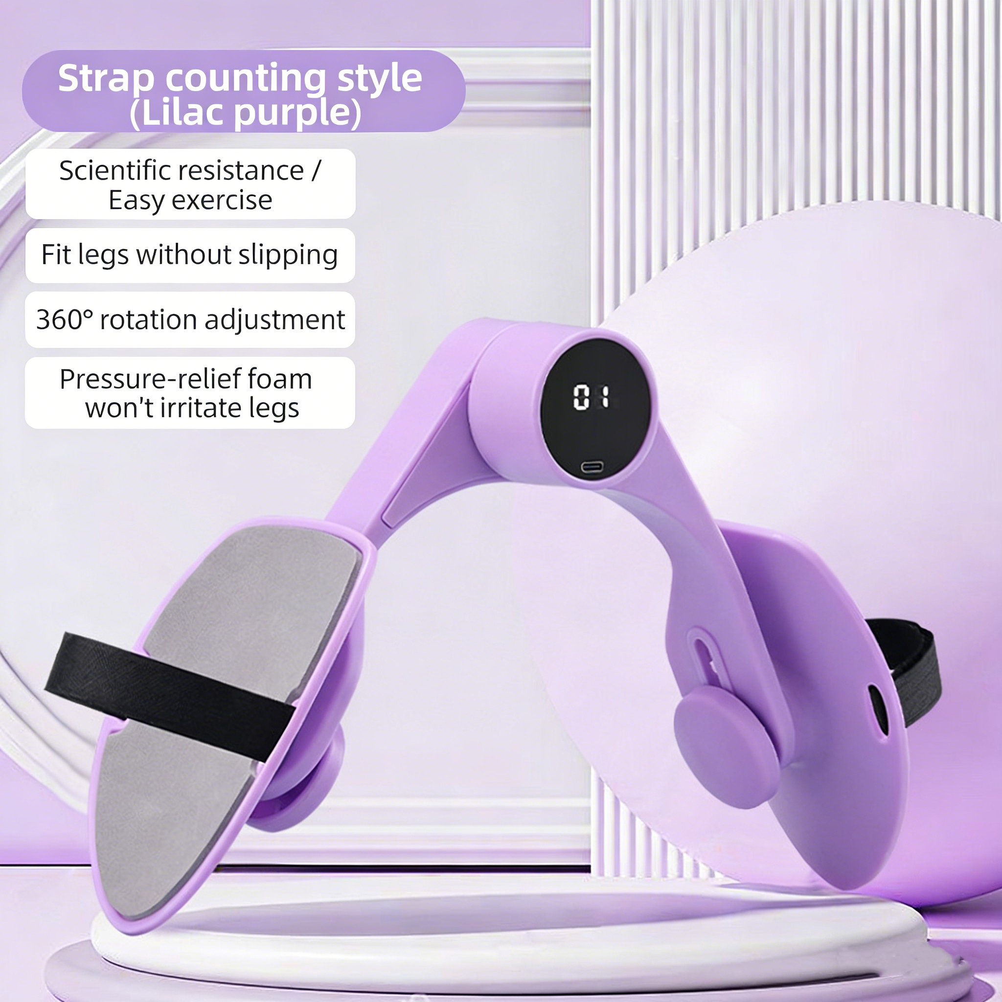 Strap leg clamp-Purple