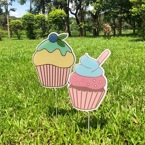 Letrero de Feliz Cumpleaños con Base para Jardín, Material PP, Corte Personalizado, Grosor de 2-10 mm, Venta al Por Mayor - Product Image 4