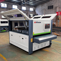 Mesin Penggiling Permukaan Logam 1300mm Mesin Pemoles Profil Aluminium