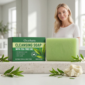 Gentle Tea Tree Cleansing <b>Soap</b> Rich Dense Foam Mild Purifying Skin Plant Extract Soft Smooth Texture Refreshing Deep Clean Daily - Product Image 6