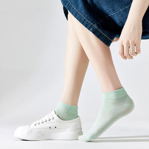 Femmes printemps été antibactérien tricoté coupe basse court mince décontracté Polyester/coton <span class=keywords><strong>chaussettes</strong></span> à la mode couleur unie <span class=keywords><strong>chaussettes</strong></span> de maternité - Product Image 5