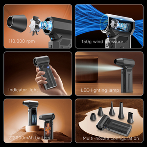 Soplador Turbo <span class=keywords><strong>de</strong></span> Alta Velocidad <span class=keywords><strong>de</strong></span> 110000 RPM, Plumero <span class=keywords><strong>de</strong></span> Aire Inalámbrico <span class=keywords><strong>de</strong></span> Mano para <span class=keywords><strong>Limpieza</strong></span> <span class=keywords><strong>de</strong></span> Teclados, Automóviles y Barbacoas - Product Image 5