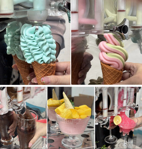Máquina de helado suave comercial de tres sabores de 20L/H, automática, tipo piso, para hacer helado suave, China - Product Image 4