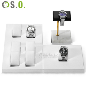 Présentoir à montres personnalisé en cuir PU de haute qualité, plateau organisateur pour montres - Product Image 4