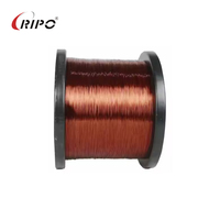 Cable Eléctrico RIPO 10% 15% Cobre CCA CCAM, Alambre Esmaltado, Sólido, Ligero, 24 AWG, 300V