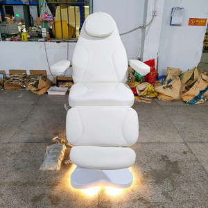 Modern White Beauty Salon 3 Motor Facial <b>Massage</b> Table <b>Electric</b> Adjustable Lash Spa Salon Bed with Lighting - Product Image 4