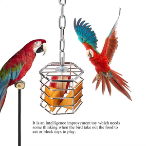 Livraison gratuite mangeoire pour <span class=keywords><strong>cage</strong></span> à oiseaux pour perroquet, jouet d'alimentation suspendu, accessoires pour <span class=keywords><strong>cage</strong></span> de croissance intelligente pour oiseaux - Product Image 2