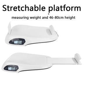 8 मेमोरी स्ट्रेचबल प्लेटफॉर्म का फंक्शन डिजिटल बेबी स्केल इलेक्ट्रॉनिक 25 किलो आकार मापने की ऊंचाई - Product Image 3