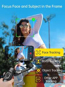 Stabilisateur de <span class=keywords><strong>cardan</strong></span> intelligent AOCHUAN XE pour smartphone et caméra vidéo, avec suivi humain IA intelligent et reconnaissance gestuelle via application - Product Image 3