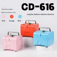 Pompe à air extérieure CD-616 rechargeable portable, double ensemble, gonfleur quantitatif de ballons magiques en forme allongée, emballé dans une boîte en plastique