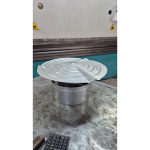 Tapa de chimenea de acero galvanizado tipo inserto, cubierta fija para chimeneas de techo - Product Image 5