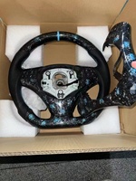 Volant sport en fibre de carbone véritable personnalisé pour Série 3 E87 E90 E91 E92 E93 2004-2013, compatible avec les palettes de changement de vitesse magnétiques