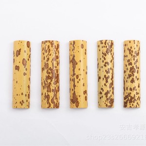 Cuillère à thé et aiguille en bambou tacheté, ensemble d'accessoires pour cérémonie du thé en bambou naturel fait main, origine Anji - Product Image 2
