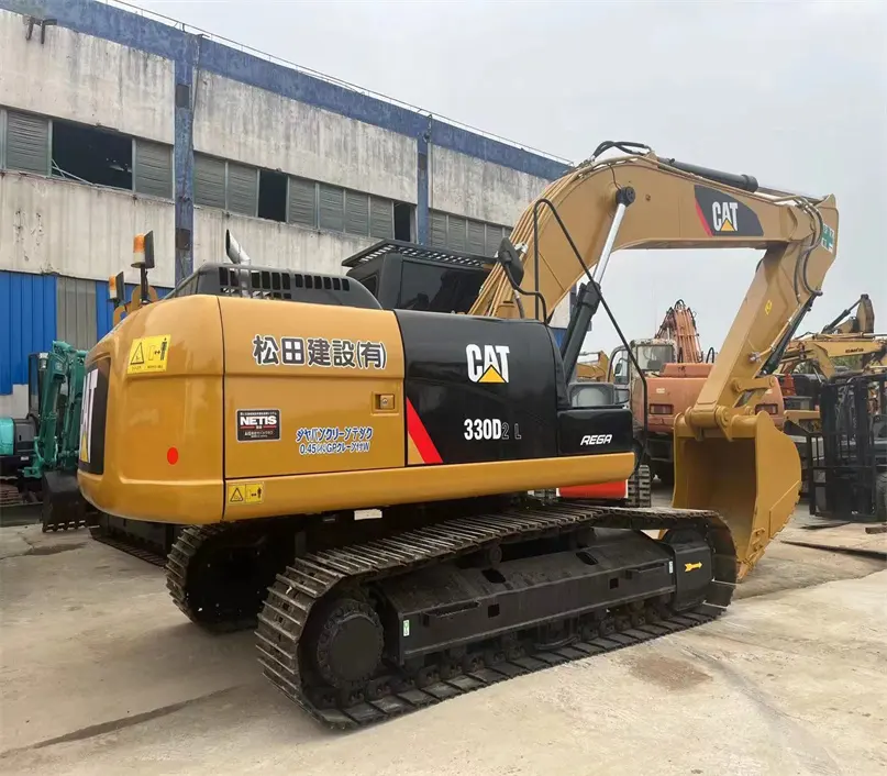 Low fuel consuming high efficient caterpillar 330d2 CAT 330D earthmoving rubber track crawler excavator machine on sale