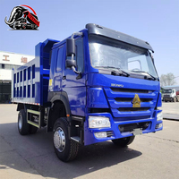 Camion benne d'occasion Sinotruk Howo 4x2 en acier au manganèse haute résistance, conduite à gauche, 371 CV, 12 tonnes, 12 m³