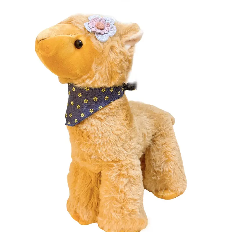 Bambola di alpaca all'ingrosso simpatico agnello peluche erba fango cavallo bambola ragazza confort bambola per dormire pecora peluche