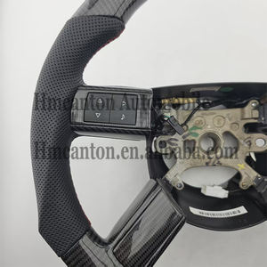 Volant de direction en cuir perforé de qualité supérieure, en fibre de carbone, pour Chrysler 300C, volant de direction de voiture - Product Image 4
