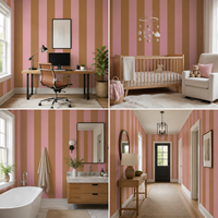 Papier peint en toile PVC mat imperméable à rayures verticales, moderne et personnalisé, à coller soi-même, pour la décoration de la maison