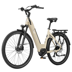 TTGO Electric City Bike 28 Inch 250W Mid Drive Lithium Battery 9 Speed Aluminum <b>Frame</b> Front Suspension Electric <b>Bicycle</b> - Product Image 6