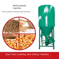 Broyeur-Mélangeur Vertical d'Aliments pour Petits Animaux et Volailles à Usage Agricole / Machine de Concassage et de Mélange de Grains