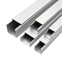 Système de goulottes carrées en aluminium de haute qualité, tailles personnalisables pour le câblage de plafond et l'organisation des fils industriels