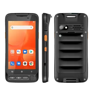 UNIWA V5S 5 אינץ' כף יד חכם אנדרואיד ברקוד PDA עמיד למים מחוספס טביעת אצבע 2D קורא סורק NFC LTE/GSM/CDMA