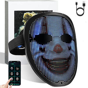 115 Patterns Stock Patterns Led Full Face Party Mask App <strong>Controlled</strong> Full Color Display Screen Mask - Product Image 4