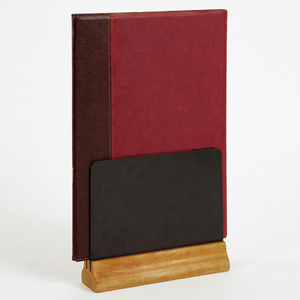 Chalkboard Bar Menu with Wooden Base Drink Menu Board for Bar and Pub - Product Image 1