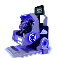 Simulador de Máquina de Juegos de Realidad Virtual 9D con Experiencia de Rotación de 720°, Montaña Rusa de Visión 360°, Atracciones de Parque de Diversiones