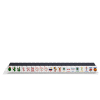 Jeu de Mahjong Américain Bleu Marine, 4 couches, en acrylique, pliable, portable, moderne et luxueux, avec Joker Football, pour les rassemblements entre amis