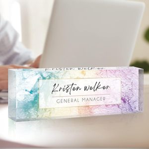 Nhà hiển thị cho DIY cá nhân rõ ràng <span class=keywords><strong>Acrylic</strong></span> bàn Tên Logo tấm in dấu khối cho hiển thị <span class=keywords><strong>Acrylic</strong></span> Craft <span class=keywords><strong>Acrylic</strong></span> Quà Tặng - Product Image 2