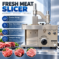Trancheuse à viande électrique professionnelle pour bœuf, mouton, porc, machine à découper la viande à épaisseur réglable pour la cuisine