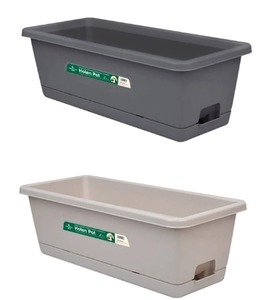 Современные длинные прямоугольные пластиковые горшки для подоконника патио веранда балкона перила Цветочные коробки для балкона - Product Image 3