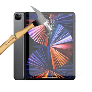 Tempered Kaca Film untuk Apple iPad Pro 12.9 Inch 2021 Pelindung Layar Kaca Pelindung untuk iPad Pro 11 Penjaga Keamanan