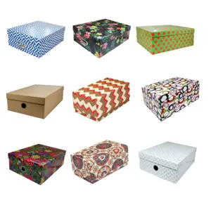 Cajas de papel de impresión para ropa y zapatos, cajas de almacenamiento de alta calidad con impresión personalizada, regalo, barato