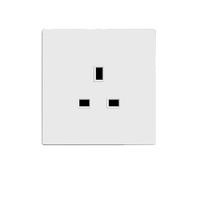 Prise murale blanche 13A avec prise USB Type C 18W à charge rapide, interrupteurs et prises murales, prise de courant pour éclairage UK EU