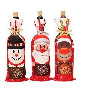 Nuevas decoraciones navideñas, fundas para botellas de vino, nuevas cubiertas para botellas de vino, artículos de decoración para mesa y hogar. - Product Image 5